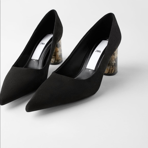 Zara Shoes - Zara marble effect heels